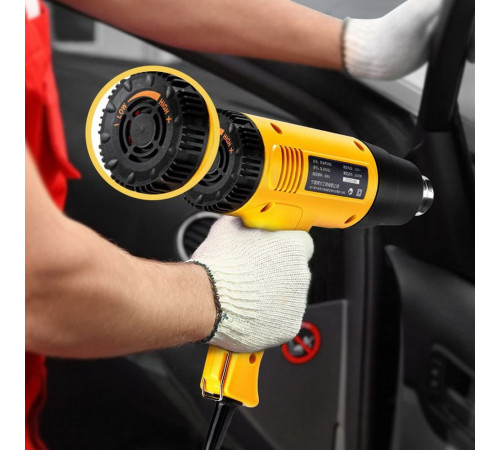 Фен технический Deli DL391202 (2000 Вт, рабочая температура 100-650 град.)