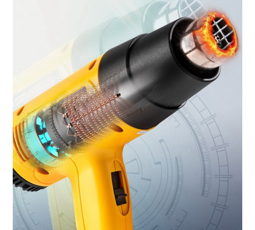 Фен технический Deli DL391202 (2000 Вт, рабочая температура 100-650 град.)