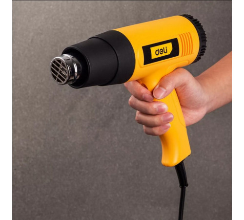 Фен технический Deli DL391202 (2000 Вт, рабочая температура 100-650 град.)