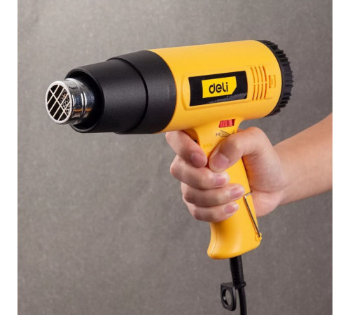 Фен технический Deli DL5318 (1600 Вт, рабочая температура 100-590 град.)