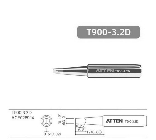 Паяльное жало , T900-3.2D