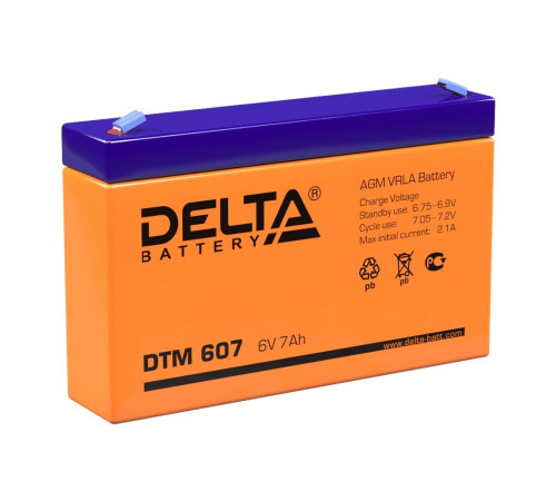 Аккумуляторная батарея Delta DTM 607