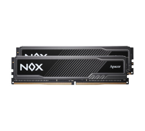 Модуль памяти Apacer NOX Black Gaming Memory AH4U16G36C25YMBAA-2 16GB DDR4 3600 DIMM Non-ECC, CL18, 1.35V, Kit (2x8GB), Intel XMP 2.0, Heat Sink, RTL