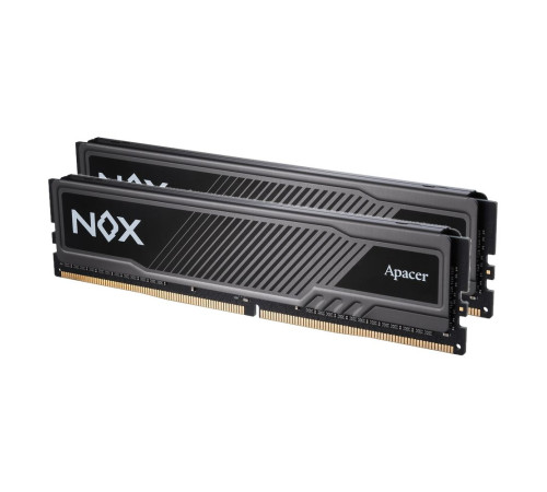 Модуль памяти Apacer NOX Black Gaming Memory AH4U16G36C25YMBAA-2 16GB DDR4 3600 DIMM Non-ECC, CL18, 1.35V, Kit (2x8GB), Intel XMP 2.0, Heat Sink, RTL