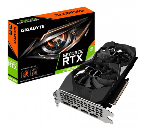 Видеокарта Gigabyte RTX2060SUPER WINDFORCE OC 8GB, GDDR6/256-bit