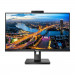 Монитор 27" PHILIPS 275B1H  IPS, 2560x1440, 75Hz, 4ms, 350сd/m, 1000:1 | HDMI(1.4), DVI, DP(1.2),  4xUSB 3.2 | HAS, Pivot, Swivel, InPSU, Speakers, Cam, Vesa 100, Black