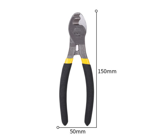 Кабелерез Deli DL20048, 150мм, максимальный диаметр реза 9мм