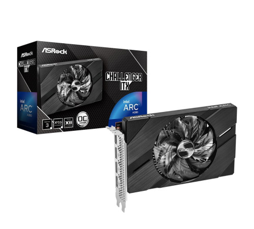 Видеокарта ASRock Intel Arc A380 CHALLENGER ITX OC 6GB, GDDR6/96-bit