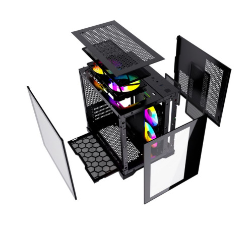 Корпус Powercase Vision Micro, Black (CVBM-L4)