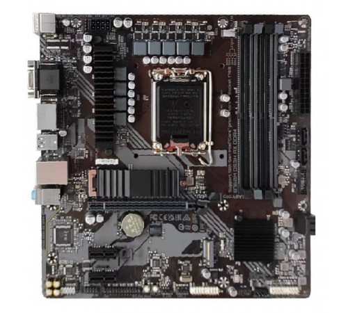 Материнская плата Gigabyte B760M DS3H AX DDR4, Socket 1700, Intel®B760, 4xDDR4-3200, HDMI+DP+DP, 1xPCI-Ex16, 2xPCI-Ex1, 4xSATA3(RAID 0/1/5/10), 2xM.2, 8Ch Audio, GLan, WiFi, (2+4)xUSB2.0, (3+2)xUSB3.2, (1+0)xUSB3.2 Type-C™, 1xPS/2, mATX, RTL