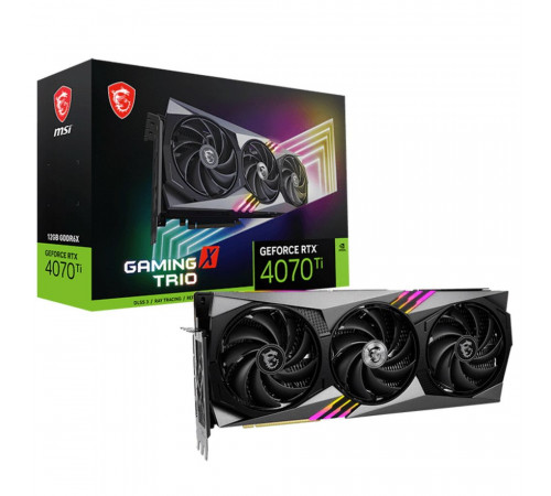 Видеокарта MSI RTX4070Ti GAMING X TRIO 12G 12GB, GDDR6X/192-bit