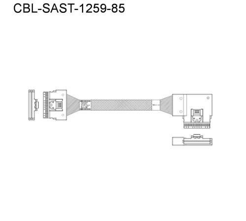 Кабель SuperMicro Cable Kit with 11 NVMe cables for X12 Ultra 220U-TNR