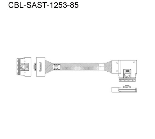 Кабель SuperMicro Cable Kit with 11 NVMe cables for X12 Ultra 220U-TNR
