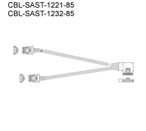 Кабель SuperMicro Cable Kit with 11 NVMe cables for X12 Ultra 220U-TNR