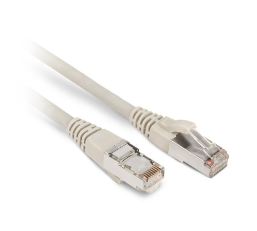 Патч-корд Hyperline U/FTP, экранированный, Cat.6, LSZH, 1 м, серый