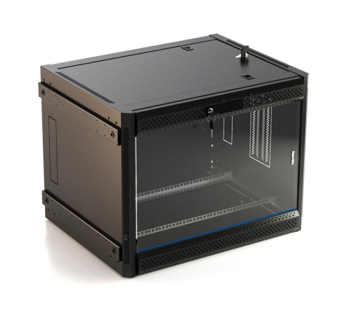 Шкаф Hyperline TWB-FC-1266-GP-RAL9004, черный