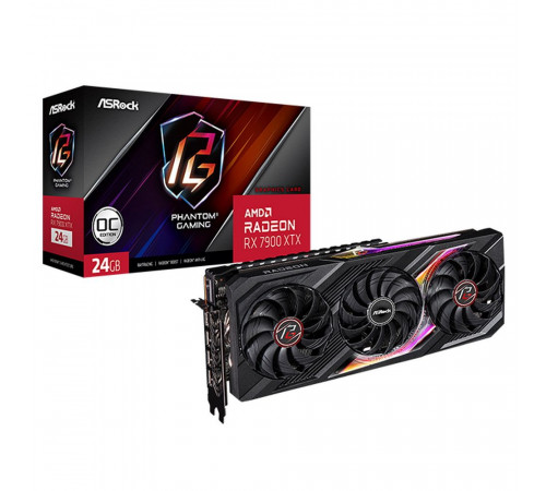 Видеокарта ASRock RX7900XTX PHANTOM GAMING OC 24GB, GDDR6/384-bit