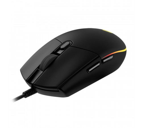 Мышь игровая Logitech G102 LIGHTSYNC Black |910-005808| черная, оптическая, 200-8000dpi, 2.1м USB 2.0, 6 программируемых кнопок, RGB подсветка, под обе руки