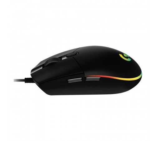 Мышь игровая Logitech G102 LIGHTSYNC Black |910-005808| черная, оптическая, 200-8000dpi, 2.1м USB 2.0, 6 программируемых кнопок, RGB подсветка, под обе руки