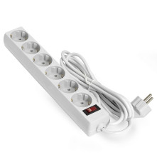 Сетевой фильтр ExeGate SP-6-1.5W, 6 розеток, 1.5 м, белый