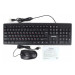 Комплект (клавиатура/мышь) проводной Гарнизон GKS-126, черный