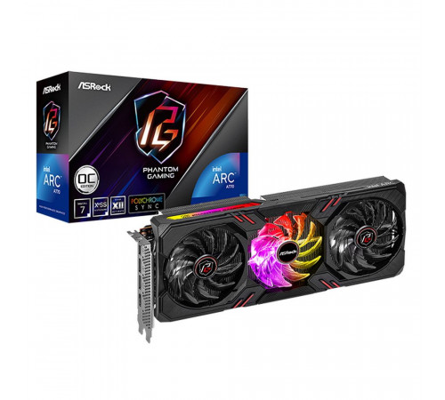 Видеокарта ASRock Intel Arc A770 PHANTOM GAMING D OC 8GB, GDDR6/256-bit