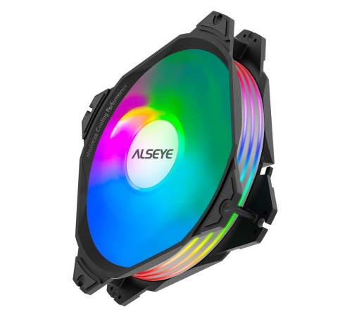 Вентилятор для корпуса ALSEYE M120-PB-A, черный