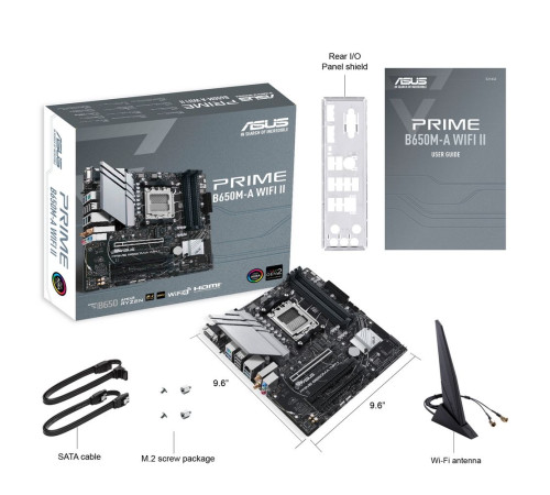 Материнская плата ASUS PRIME B650M-A WIFI II (AM5)