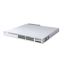 Коммутатор CISCO Catalyst 9300 (C9300L-24P-4X-E), серебристый