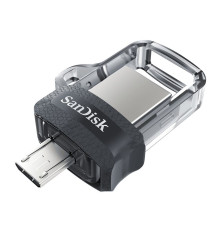 USB накопитель 64GB SanDisk Ultra Dual Drive m3.0, USB 3.2, черный/серебристый