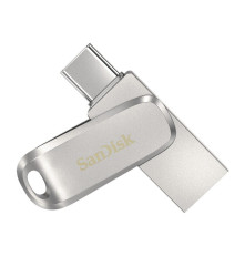 USB накопитель 256GB SanDisk Ultra Dual Drive Luxe USB 3.2 Gen 1, серебристый