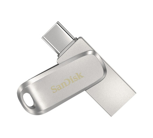 USB накопитель 256GB SanDisk Ultra Dual Drive Luxe USB 3.2 Gen 1, серебристый