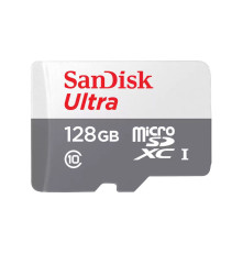 Карта памяти microSDXC 128GB SanDisk Ultra SDSQUNR-128G-GN6MN Class 10 UHS-I, без адаптера