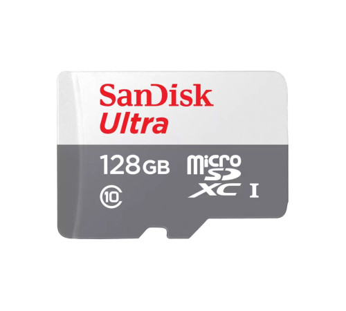 Карта памяти microSDXC 128GB SanDisk Ultra SDSQUNR-128G-GN6MN Class 10 UHS-I, без адаптера