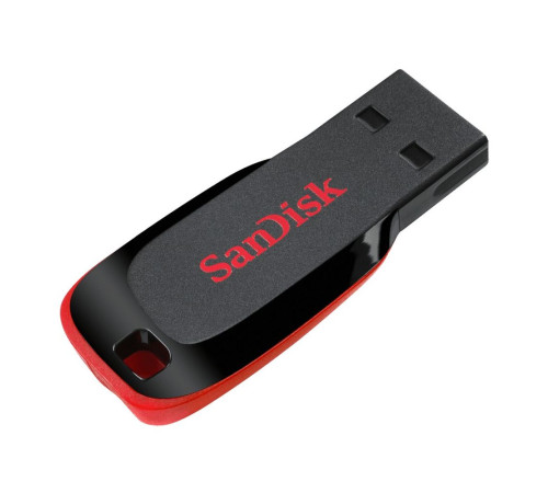 USB накопитель 32GB SanDisk Cruzer Blade, USB 2.0, черный/красный