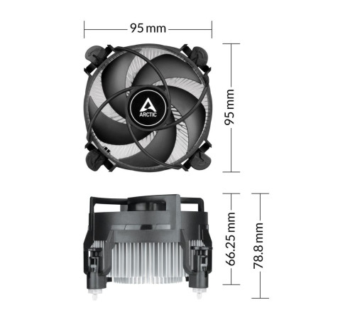 Вентилятор для процессора Arctic Cooling Alpine 17 CO, черный