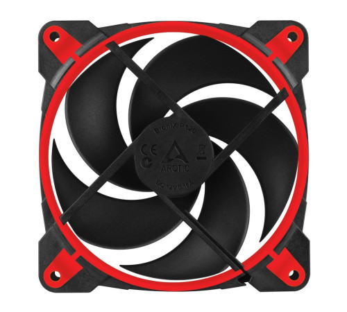 Вентилятор для корпуса Arctic Cooling BioniX P120, красный/черный