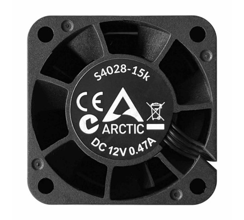 Вентилятор для корпуса ARCTIC Cooling S4028-15K, черный