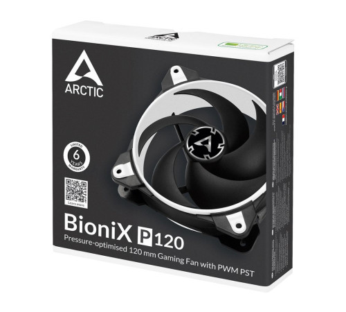 Вентилятор для корпуса Arctic Cooling ARCTIC BioniX P120, белый