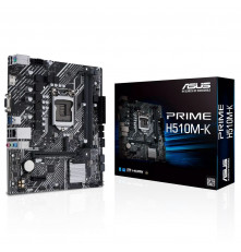 Материнская плата ASUS PRIME H510M-K R2.0 LGA1200 mATX 2xDDR4 PCIEx16 PCIEx1 M.2 HDMI VGA GLAN