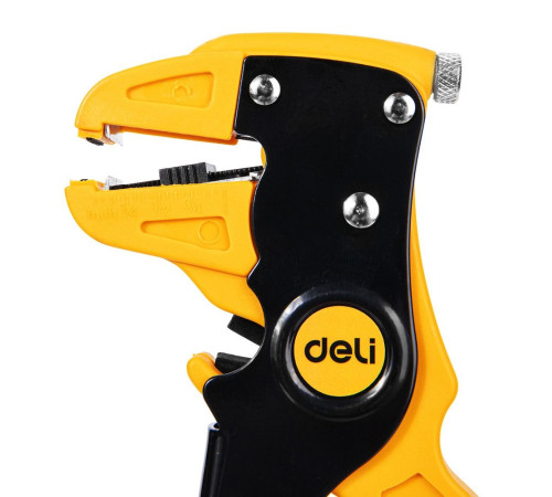 Автоматические клещи (стриппер) Deli DL2003 для снятия изоляции, 180мм, диапазон зачистки 0,5-6 мм