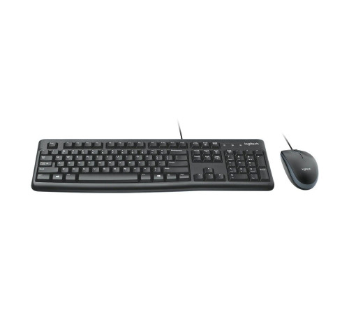 Комплект (клавиатура/мышь) проводной Logitech MK120, черный