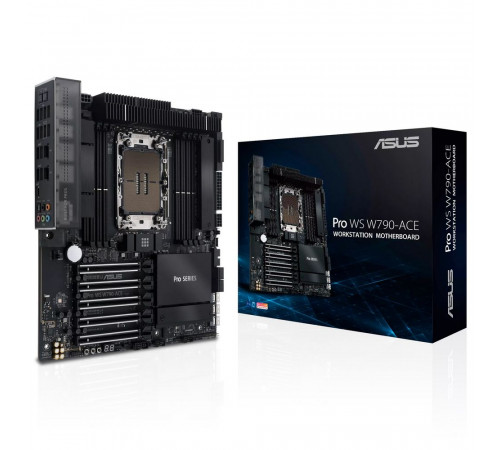 Материнская плата ASUS PRO WS W790-ACE LGA4677 CEB 8xDDR5 5xPCIEx16 2xM.2 USB-C 2.5GLAN 10GLAN
