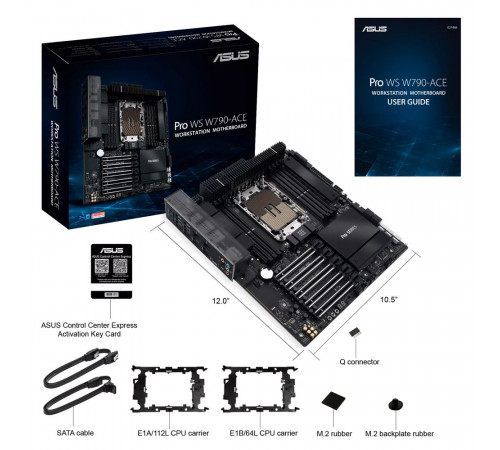 Материнская плата ASUS PRO WS W790-ACE LGA4677 CEB 8xDDR5 5xPCIEx16 2xM.2 USB-C 2.5GLAN 10GLAN