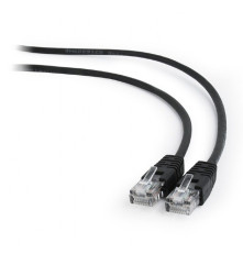 Патч-корд Cablexpert UTP кат.5e, 2 м, литой, многожильный, черный