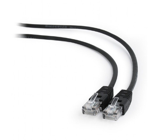 Патч-корд Cablexpert UTP кат.5e, 2 м, литой, многожильный, черный