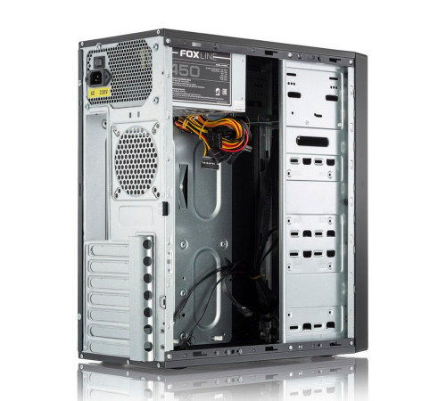 Корпус 450 Вт FoxLine FL-301-FZ450R-U32, черный