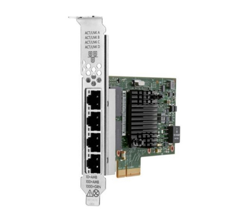 Сетевой адаптер HPE Broadcom BCM5719 Ethernet 1Gb 4-port BASE-T (P51178-B21)