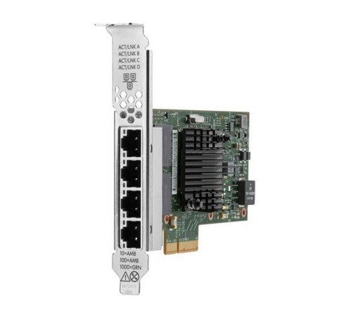 Сетевой адаптер HPE Intel I350-T4 для HPE (P21106-B21)