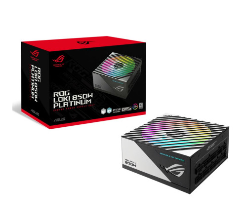 Блок питания 850 Вт ASUS ROG-LOKI-850P-SFX-LGAMING, черный/белый